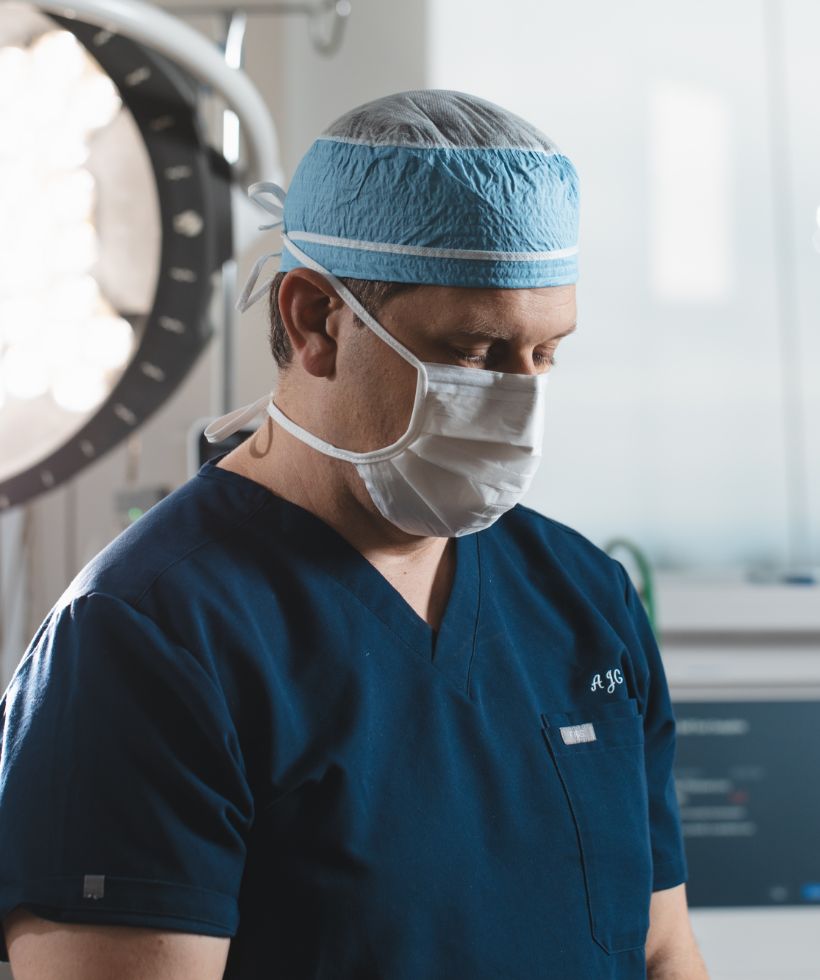 Dr. Gougoutas in surgery