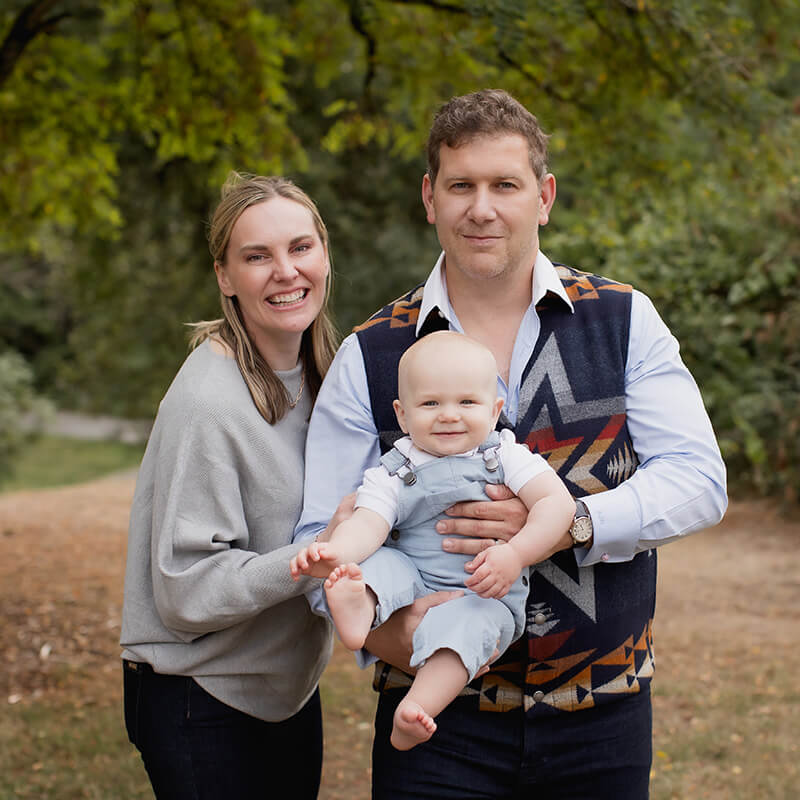 Dr. Gougoutas, wife and son